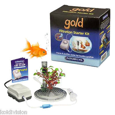 Interpet Gold Fish Bowl Starter Kit - Aquarium Kit - Koidivision
