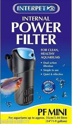 Interpet Mini Filter Internal Aquarium Fish Tank Filtration PF1 PF2 PF3 PF4 - Aquarium Filter - Koidivision - 2