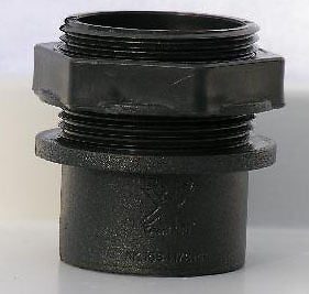 2" (56mm) THREADED TANK CONNECTOR (koi,pond,quarantine,vat) - Connectors and Valves - Koidivision - 1