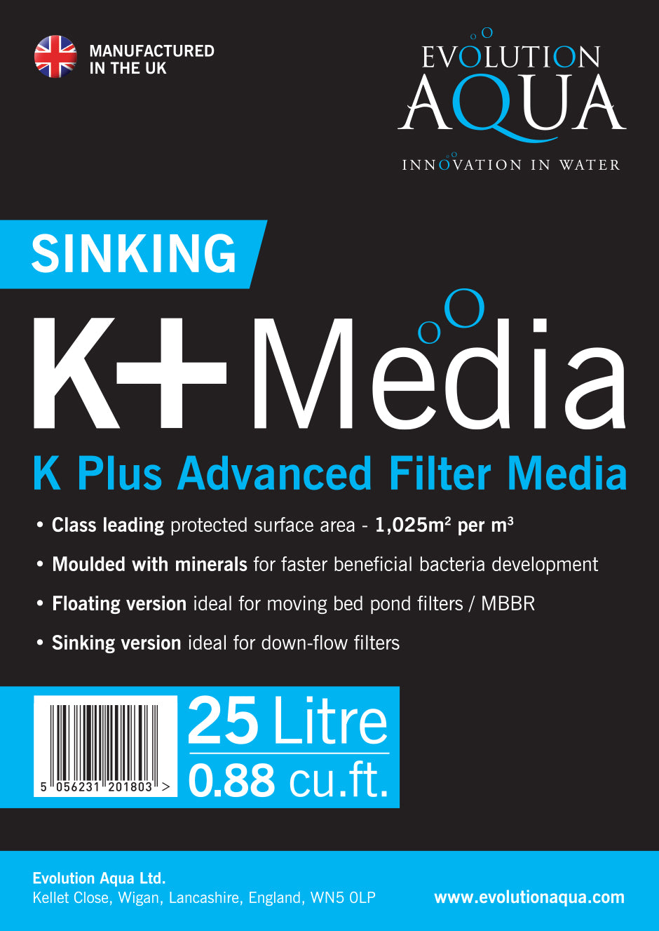 Evolution Aqua K+ Media Plus Bio Filtration