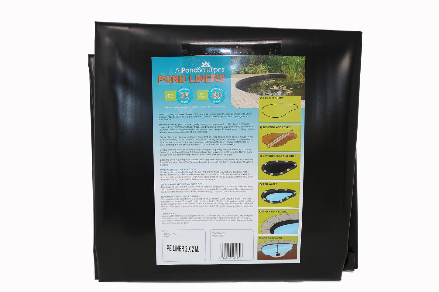 POND LINER LDPE 0.3MM - 25YR WARRANTY