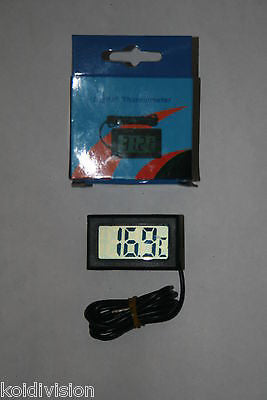 Reptile Vivarium LCD Digital Thermometer Includes Remote Probe - Reptiles - Koidivision