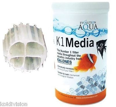 Evolution Aqua K1 Kaldnes Pond Filter Media 1ltr-50ltr - Pond Filter Accessories - Koidivision - 1