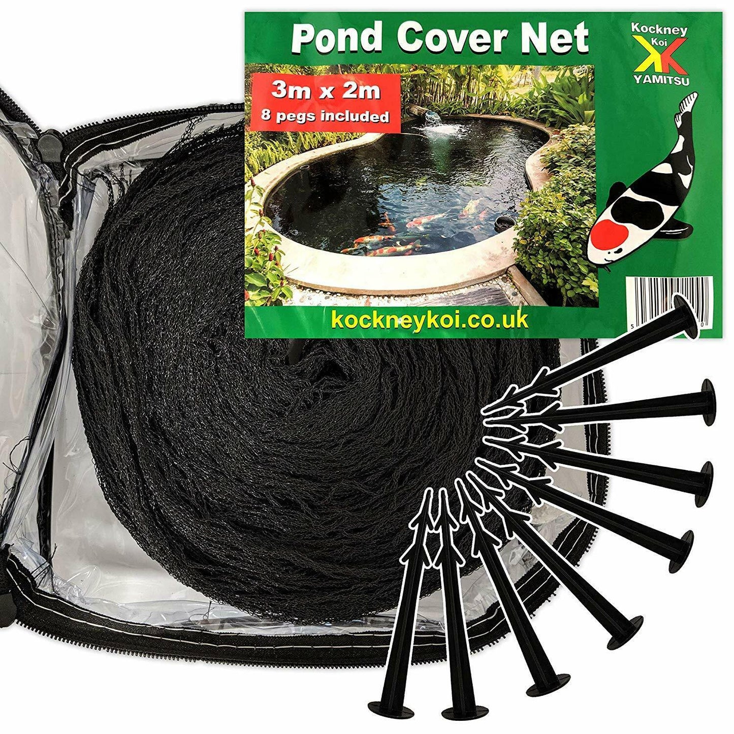 Yamitsu Pond Cover Netting and Pegs